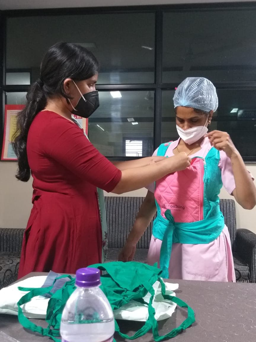 India — BEMPU team training nurses on KangaSling