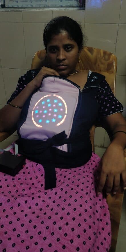 KangaGrow's light-up display responds in real time as Kangaroo Care time accumulates